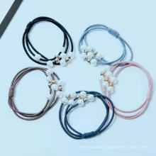 Pearl hair tie Korean hair rubber band hair rope for girls